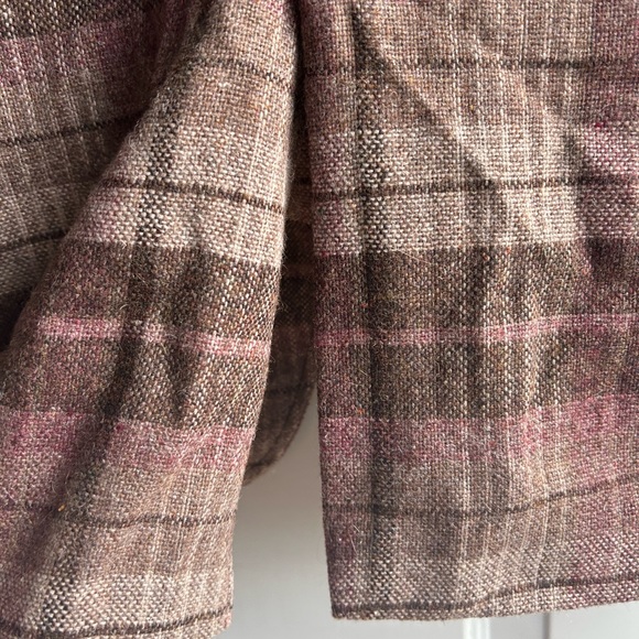 Authentic Western Wear wool jacket with leather patch sleeves - Picture 5 of 8